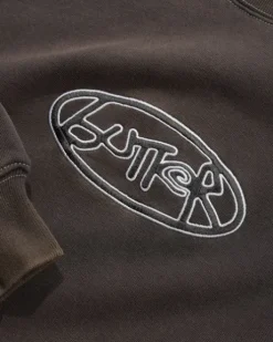Abseil Crewneck, Washed Black