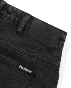 Baggy Denim Jeans, Distressed Black