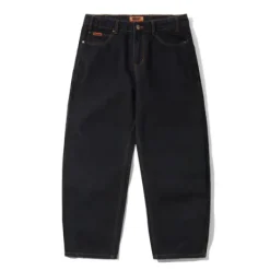 Baggy Denim Jeans, Washed Black