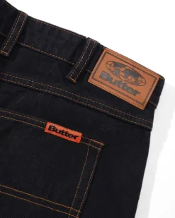 Baggy Denim Jeans, Washed Black
