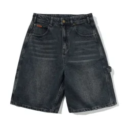 Carpenter Denim Shorts, Slub Dark Indigo