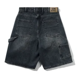 Carpenter Denim Shorts, Slub Dark Indigo