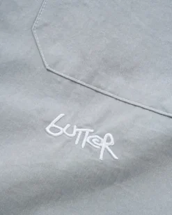 Contrast Stitch S/S Shirt, Blue Grey