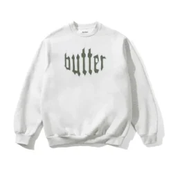 Cut Out Applique Crewneck, Ash