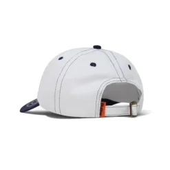 Footprints 6 Panel Cap, White