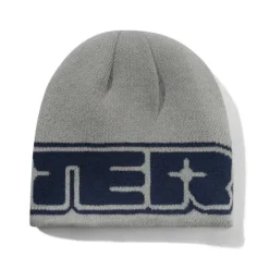 Glint Reversible Skully Beanie, Navy / Grey