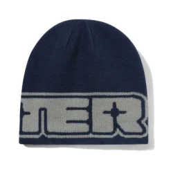 Glint Reversible Skully Beanie, Navy / Grey