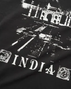 India Tee, Washed Black