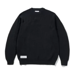 Newcomer Reversible Knit Sweater, Black