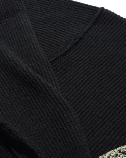 Newcomer Reversible Knit Sweater, Black