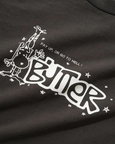 Pay Up Tee, Charcoal