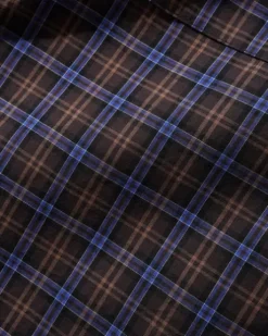 Plaid Shirt, Brown / Cobalt
