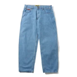 Relaxed Denim Jeans, Washed Indigo