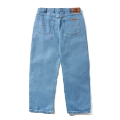 Relaxed Denim Jeans, Washed Indigo