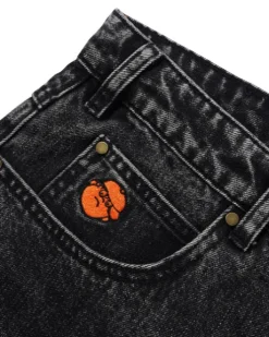 Santosuosso Denim Jeans, Stonewash Black
