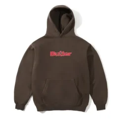 Smashed Logo Pullover Hood, Brown