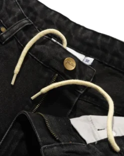 Spike Denim Jeans, Faded Black