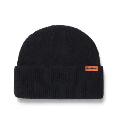 Tall Wharfie Beanie, Black
