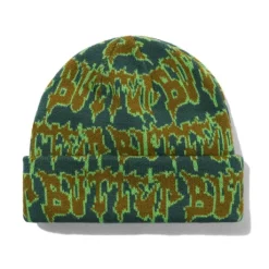 Throw Beanie, Forest / Lime