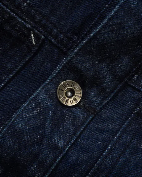 Trucker Denim Jacket, Dark Blue