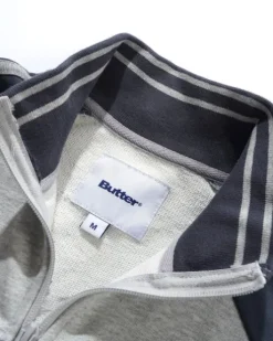 Tunnel Fleece Track Jacket, Ash / Navy