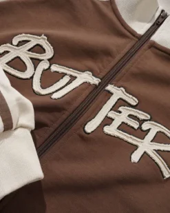Tunnel Fleece Track Jacket, Chocolate / Beige