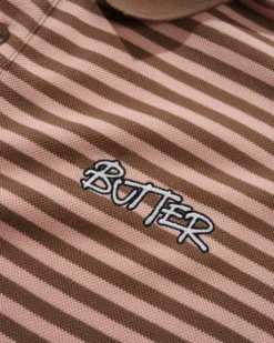 Tunnel S/S Polo Shirt, Brown / Salmon