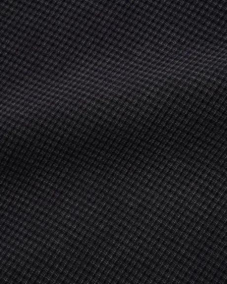Waffle Zip-Thru Hood, Black Overdye