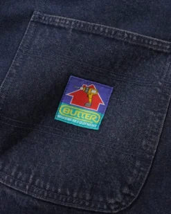 Work Pants, Distressed Tinted Indigo